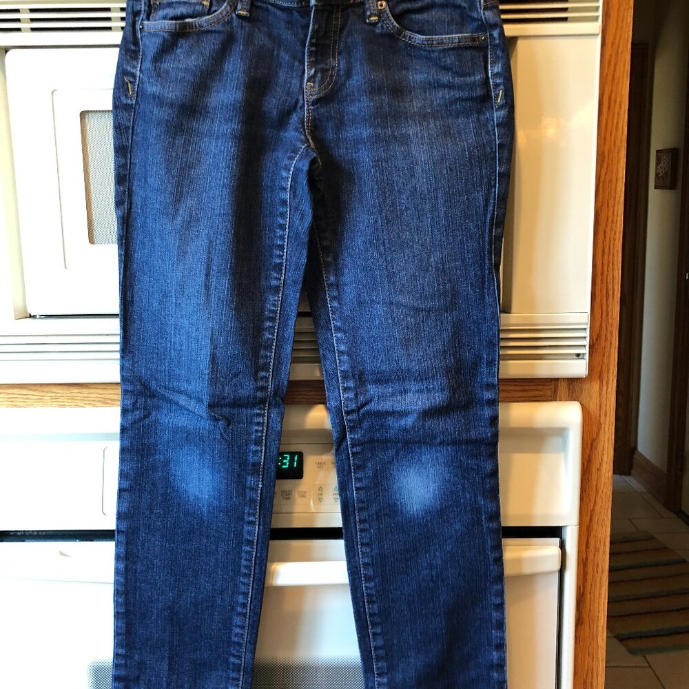 Loft Modern Slim Distressed Denim Jeans Size 4